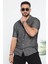Slim Fit Desenli Keten Gömlek 1