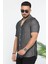Slim Fit Desenli Keten Gömlek 4