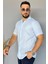 Slim Fit Kendinden Desenli Keten Gömlek 2