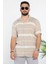 Slim Fit Desenli Keten Gömlek 1
