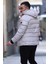 İçi Peluş Fermuarlı Kapüşonlu Erkek Mont P-00013141 3