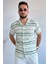 Slim Fit Çizgili Keten Gömlek 1