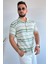 Slim Fit Çizgili Keten Gömlek 2