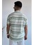 Slim Fit Çizgili Keten Gömlek 4