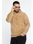 Kapüşonlu Kanguru Cepli Erkek Polar Sweatshirt 2