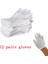 1 Çift Tarzı Çiftler Beyaz Pamuklu Eldivenler Muayene Hafif Iş Eldivenleri Yüksek Li Koruyucu Eldivenler (Yurt Dışından) 4