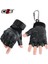 P10-SIYAH Stili Xl Beden Motosiklet Parmaksız Eldiven Bisiklet Motosiklet Motokros Bisikletçisi Kauçuk Sert Knuckle Yarım Parmak Koruyucu Dişli Erkek Kadın (Yurt Dışından) 3