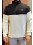 Yarım Fermuarlı Dik Yaka Üç Iplik Şardonlu Erkek Sweatshirt 4