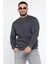Üç Iplik Şardonlu Bisiklet Yaka Erkek Sweatshirt 1