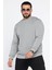 Üç Iplik Şardonlu Bisiklet Yaka Erkek Sweatshirt 1