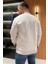 Bisiklet Yaka Nakışlı Üç Iplik Şardonlu Erkek Sweatshirt 3
