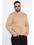 Üç Iplik Şardonlu Bisiklet Yaka Erkek Sweatshirt 1