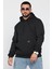 Erkek Kapüşonlu Şardonlu Üç Iplik Sweatshirt 1