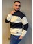 Bisiklet Yaka Renk Garnili Üç Iplik Şardonlu Erkek Sweatshirt 2