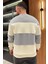 Bisiklet Yaka Renk Garnili Üç Iplik Şardonlu Erkek Sweatshirt 3