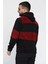 Erkek Kapüşonlu Renk Garnili Polar Sweatshirt 3