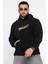 Kapüşonlu Kanguru Cepli Erkek Polar Sweatshirt 1