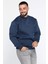 Bisiklet Yaka Nakışlı Üç Iplik Şardonlu Erkek Sweatshirt 2