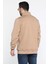Dik Yaka Yarım Fermuarlı Üç Iplik Şardonlu Erkek Sweatshirt 3