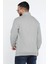 Erkek Dik Yaka Yarım Fermuarlı Kendinden Desenli Sweatshirt 3