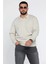 Erkek Polo Yaka Kendinden Desenli Sweatshirt 1