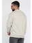 Erkek Polo Yaka Kendinden Desenli Sweatshirt 3