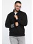 Erkek Dik Yaka Yarım Fermuarlı Şardonlu Üç Iplik Sweatshirt 1