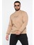 Erkek Yazı Baskılı Şardonlu Üç Iplik Sweatshirt 1