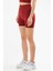 Bordo Slim Fit Yüksek Bel Toparlayıcı Seamless Kadın Tayt SSE0001 2