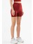 Bordo Slim Fit Yüksek Bel Toparlayıcı Seamless Kadın Tayt SSE0001 3