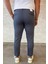 Bel Lastikli Kendinden Desenli Gabardin Pantolon P-00012264 3