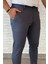 Bel Lastikli Kendinden Desenli Gabardin Pantolon P-00012264 4