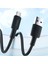 12W 2.4A Usb-A To Lightning Apple iPhone iPad Uyumlu Silikon Hızlı Şarj ve Data Kablosu Siyah 2 Metre 2