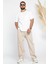 Erkek Baggy Kemerli Keten Pantolon P-00012623 2