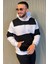 Kapüşonlu Üç Iplik Şardonlu Erkek Sweatshirt 1