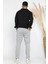 Erkek Double Face Düz Paça Çift Fleto Cep Jogger Pantolon P-00012625 3