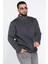 Erkek Dik Yaka Yarım Fermuarlı Şardonlu Üç Iplik Sweatshirt 2