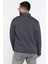 Erkek Dik Yaka Yarım Fermuarlı Şardonlu Üç Iplik Sweatshirt 3