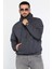 Kapüşonlu Kanguru Cepli Üç Iplik Şardonlu Erkek Sweatshirt 2