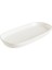 Retro Olive Hygge 12 Adet 21 Cm Yeşil Kenar Çizgili Porselen Oval Tabak 1