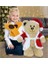 Pababo 60 cm Şapkalı Noel Teddy 1