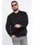 Erkek Polo Yaka Şardonlu Üç Iplik Sweatshirt 1