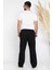 Erkek Baggy Kemerli Keten Pantolon P-00012623 3