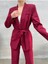 Kadın Ikili Kuşaklı Blazer Ceket Pantolon Takım 5