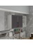Kenzlife hazır mutfak dolabı maydanoz60 gri mod2 60*120*32 mebran kapak suntalam gövde 1