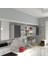 Kenzlife hazır mutfak dolabı kavun60 gri mod2 60*240*32 mebran kapak suntalam gövde 1