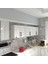 Kenzlife hazır mutfak dolabı elma90 byz mod1 90*240*32 mebran kapak suntalam gövde 1