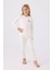 Kız Çocuk Beyaz Uzun Kol Pijama Takım 1