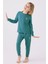 Kız Çocuk Yeşil Uzun Kol Pijama Takım 1