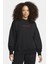 Air Jordan Wordmark Fleece Oversized Fit Women's Crew Geniş Kalıp Kadın Sweatshirt Siyah 1